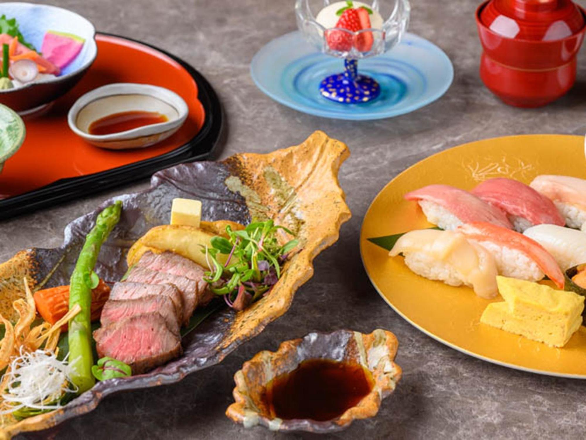Shin Furano Prince Hotel المظهر الخارجي الصورة A selection of Japanese cuisine