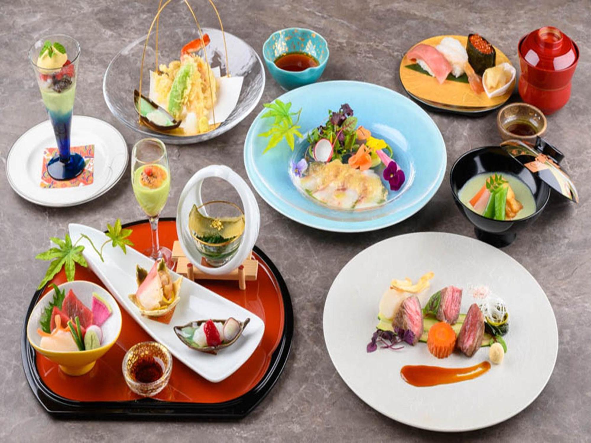 Shin Furano Prince Hotel المظهر الخارجي الصورة A selection of French-influenced Japanese cuisine